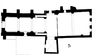 Bourg-Saint-Andéol : église Saint-Polycarpe - Plan actuel