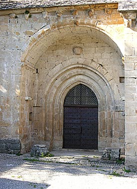 Église de Chambonas : Le portail sud