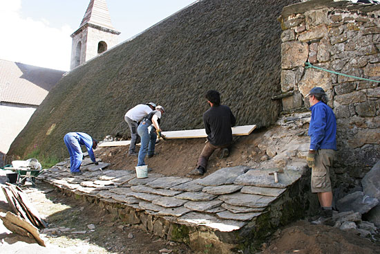 Rénovation de la toiture de Clastre