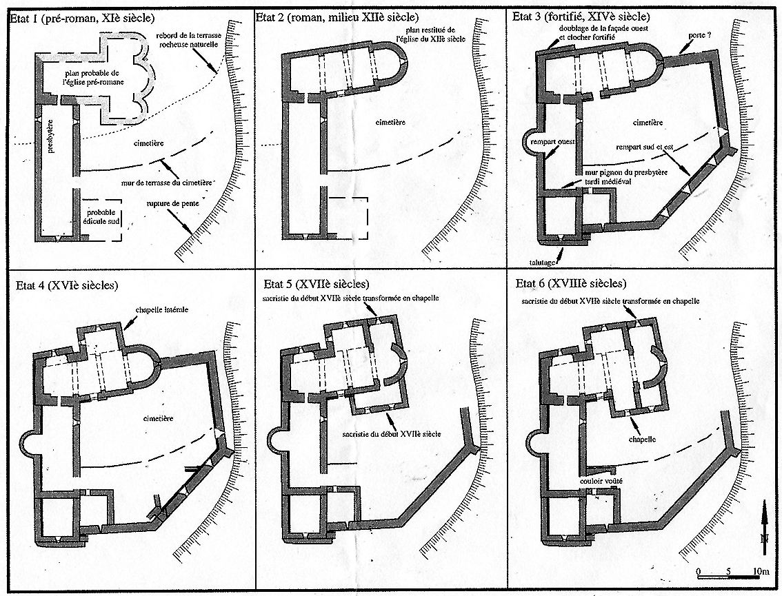 Évolution du château de Faugères