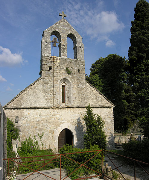 Gras : Chapelle Saint-Blaise - Façade occidentale