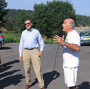 Le président de la Sauvegarde, Guy Delubac, et le maire de Lespéron, Jean Linossier