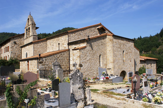 Église de Mariac : le chevet
