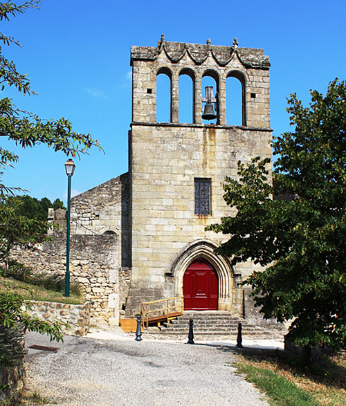 église de Mercuer façade