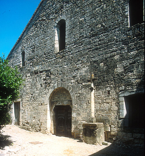 Meysse : façade occidentale de l'ancienne église
