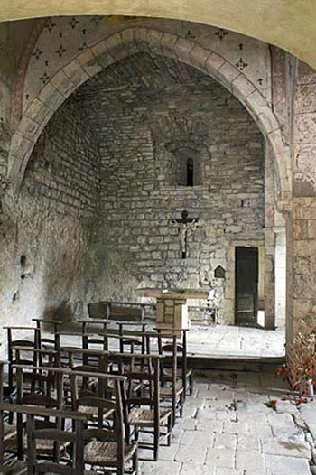 intérieur de la chapelle - le choeœur