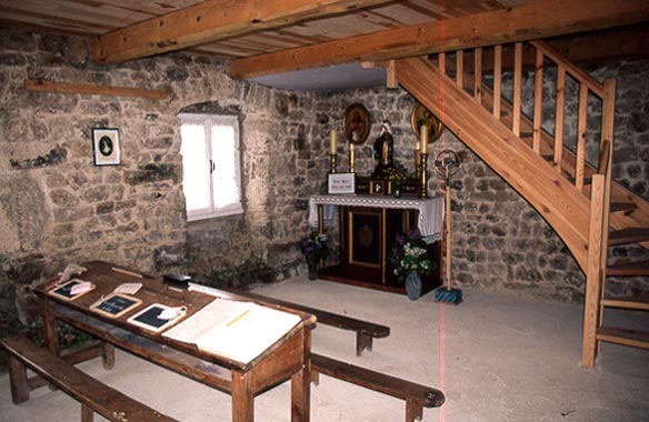 Saint-André-en-Vivarais : Intérieur de la maison de la Béate